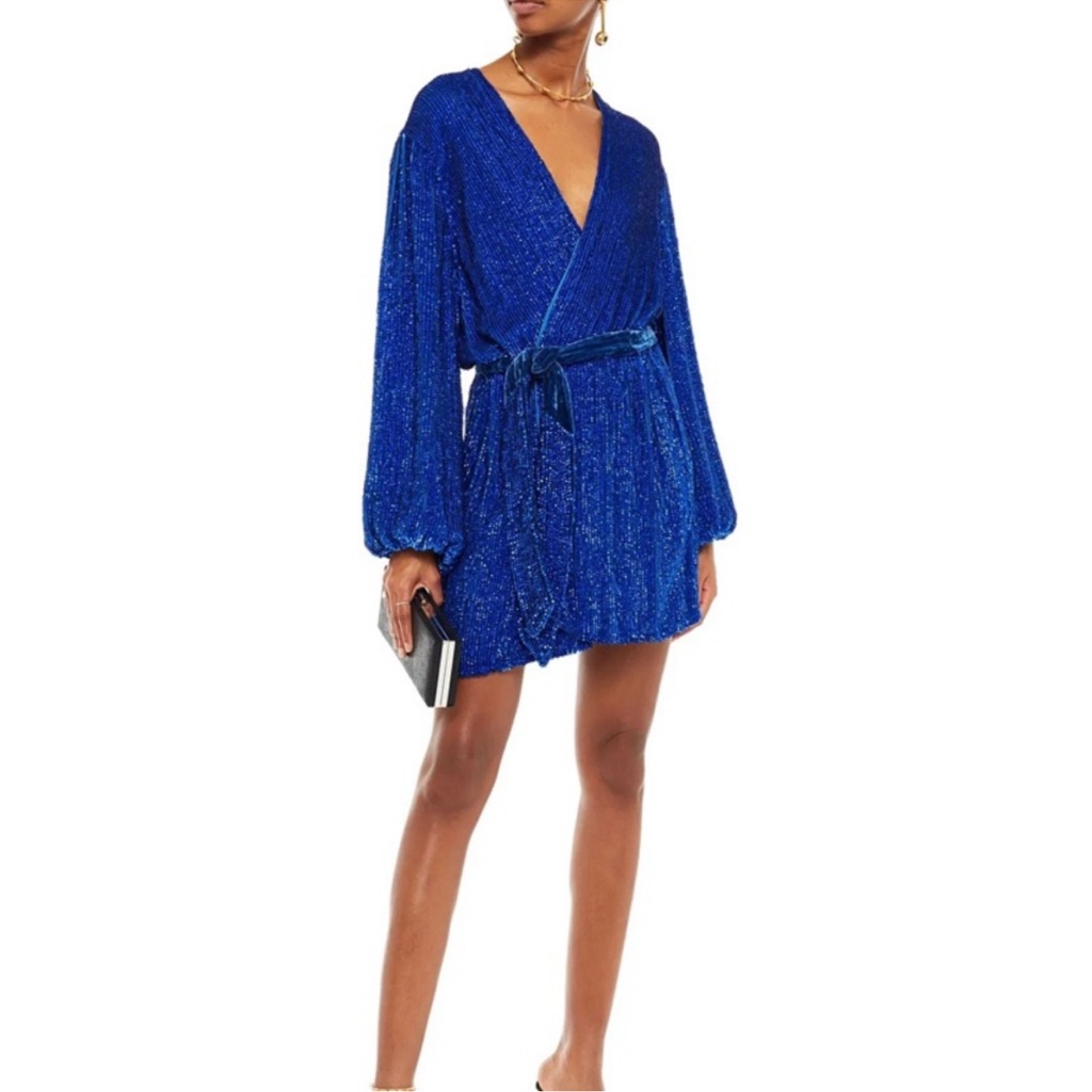 Nwt Retrofte Gabrielle Sequin Robe Dress
